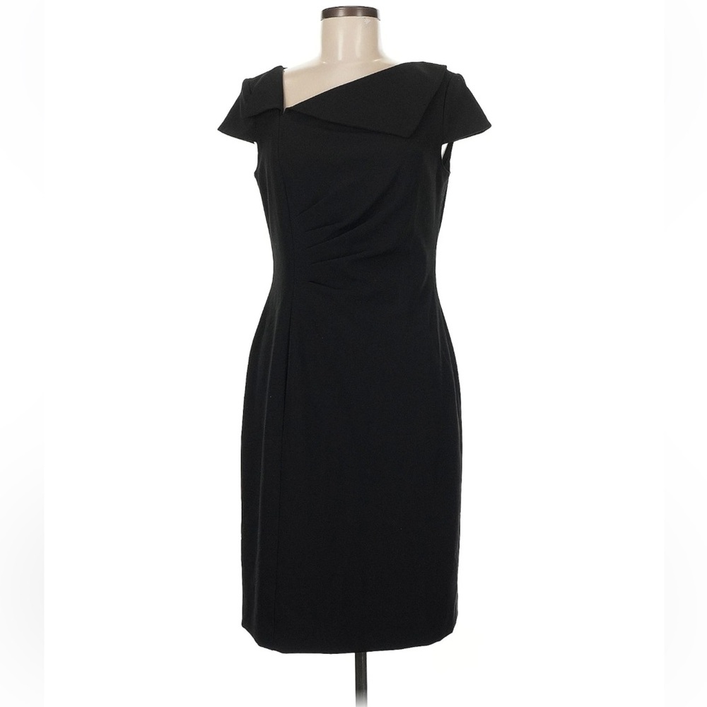 Tahari Black Asymmetrical Dress